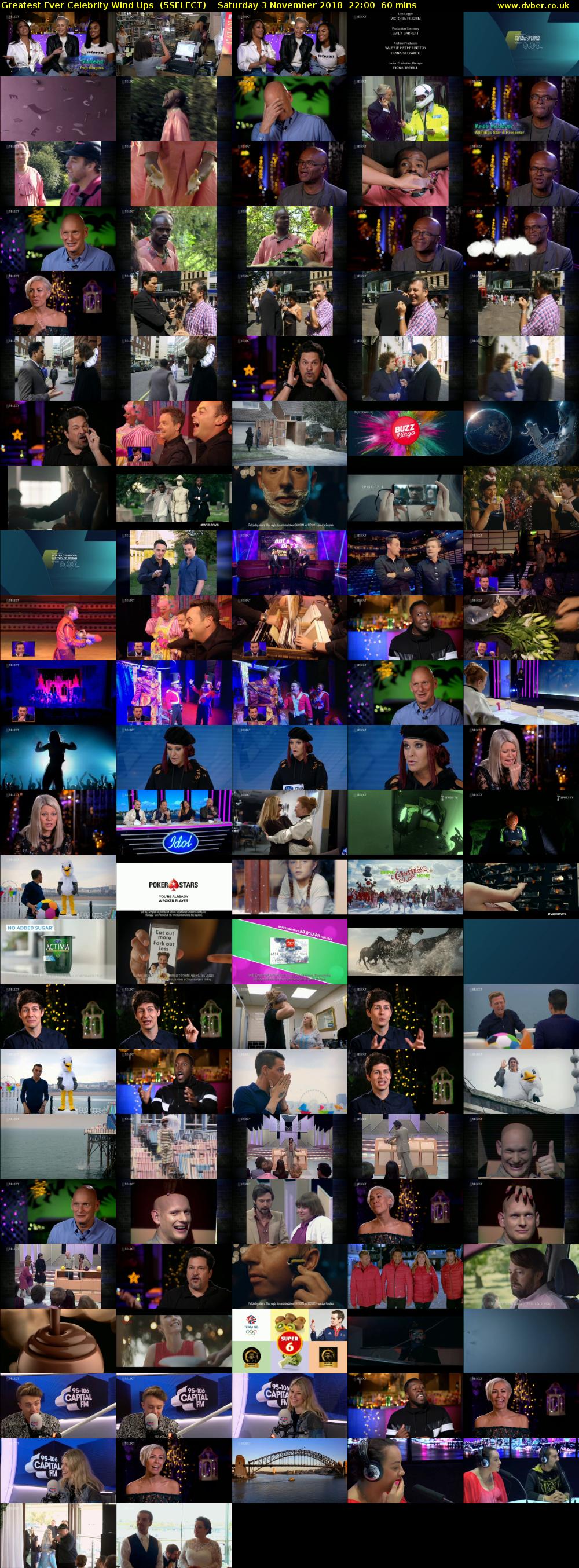 Greatest Ever Celebrity Wind Ups  (5SELECT) Saturday 3 November 2018 22:00 - 23:00