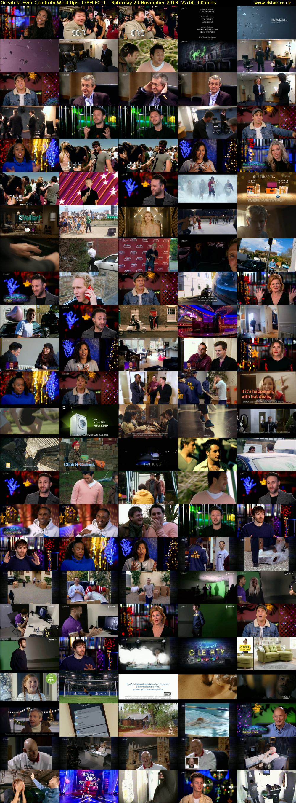 Greatest Ever Celebrity Wind Ups  (5SELECT) Saturday 24 November 2018 22:00 - 23:00