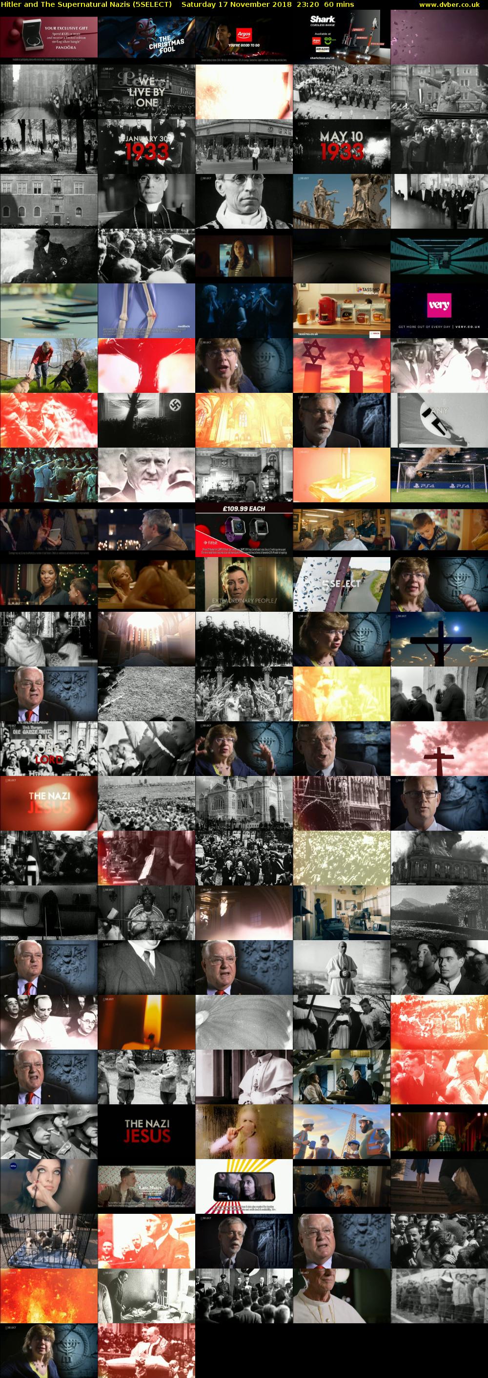 Hitler and The Supernatural Nazis (5SELECT) Saturday 17 November 2018 23:20 - 00:20