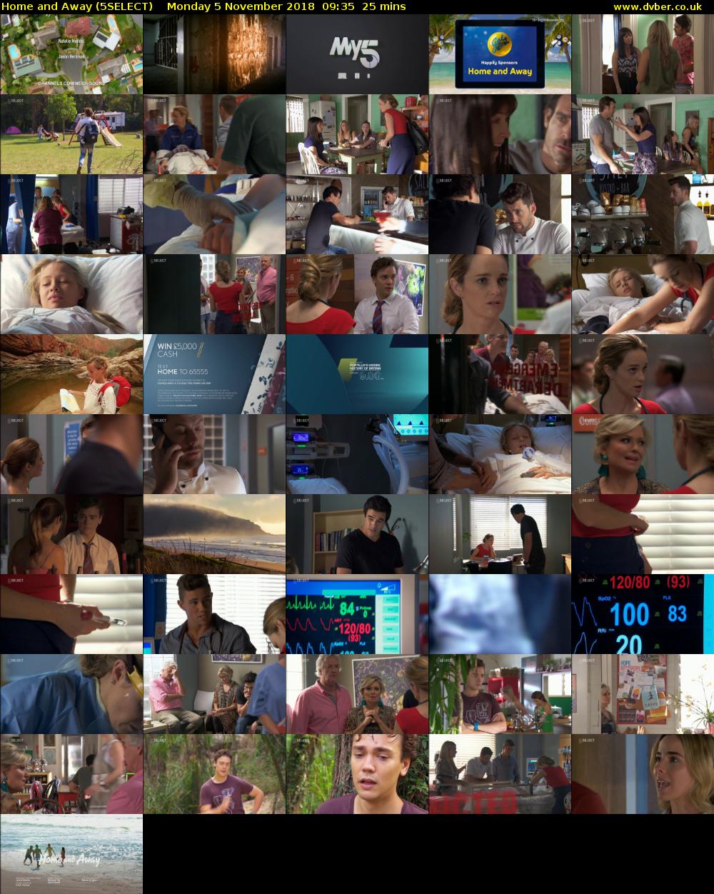 Home and Away (5SELECT) Monday 5 November 2018 09:35 - 10:00