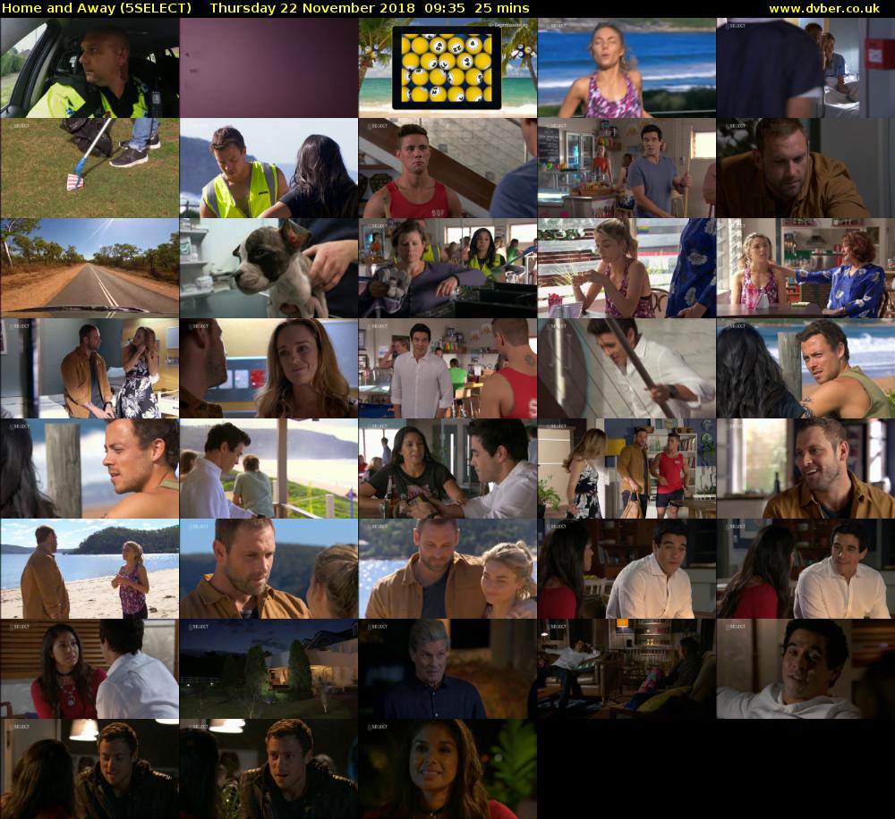 Home and Away (5SELECT) Thursday 22 November 2018 09:35 - 10:00
