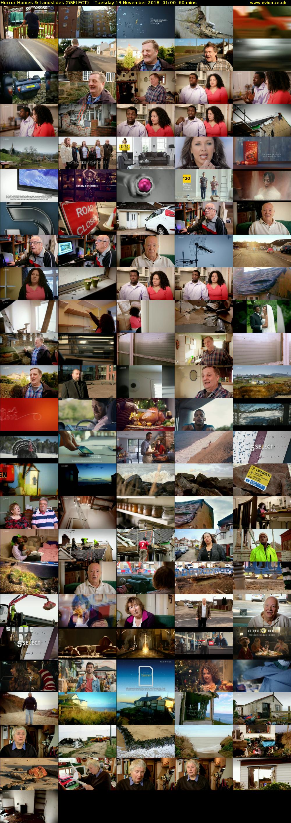 Horror Homes & Landslides (5SELECT) Tuesday 13 November 2018 01:00 - 02:00