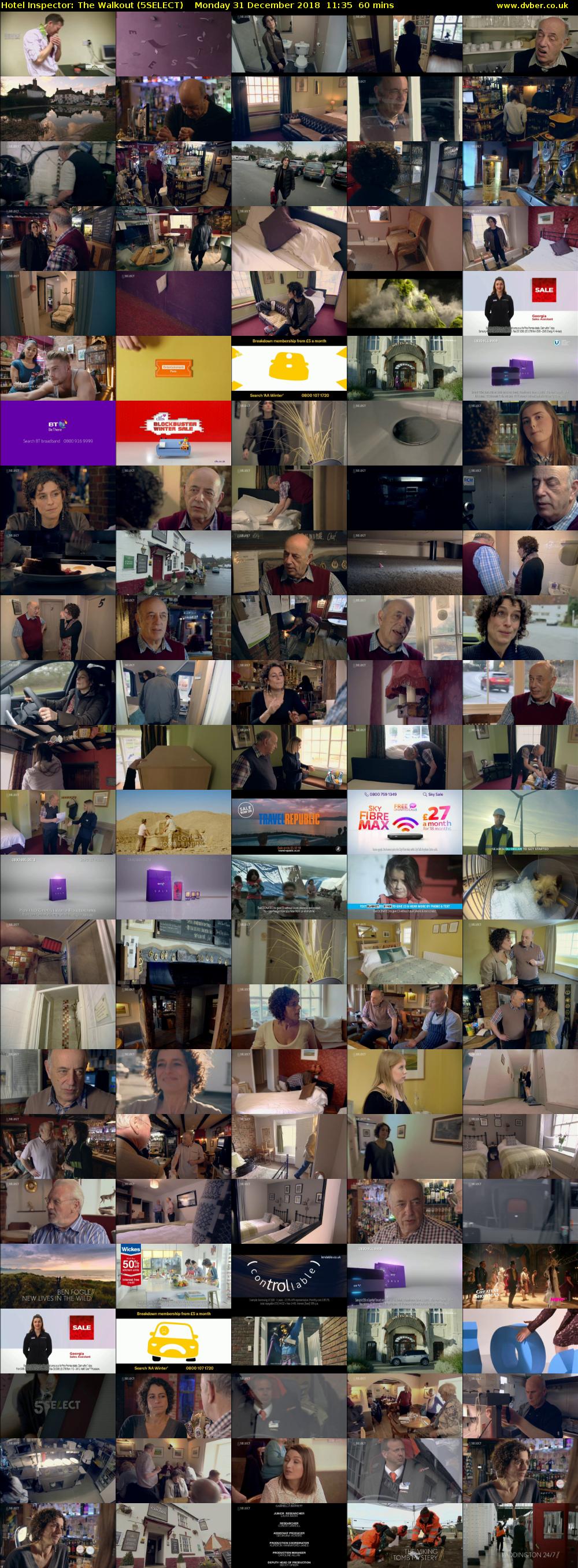 Hotel Inspector: The Walkout (5SELECT) Monday 31 December 2018 11:35 - 12:35