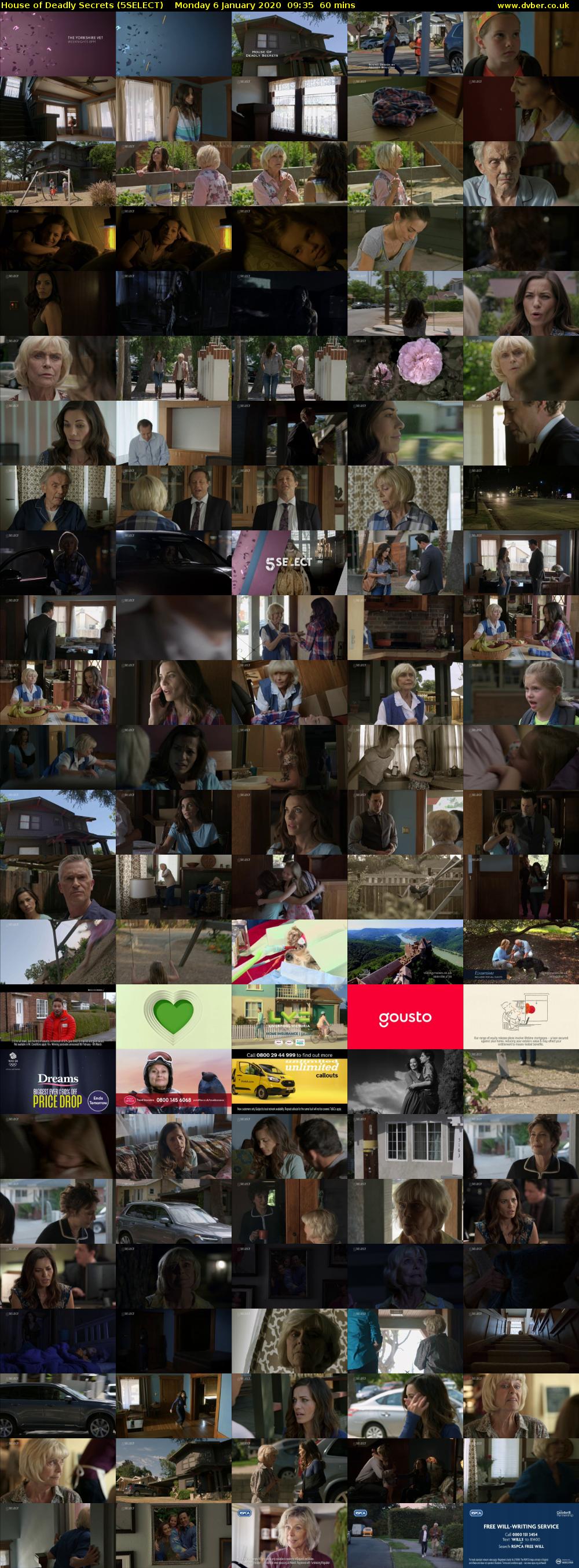 House of Deadly Secrets (5SELECT) Monday 6 January 2020 09:35 - 10:35