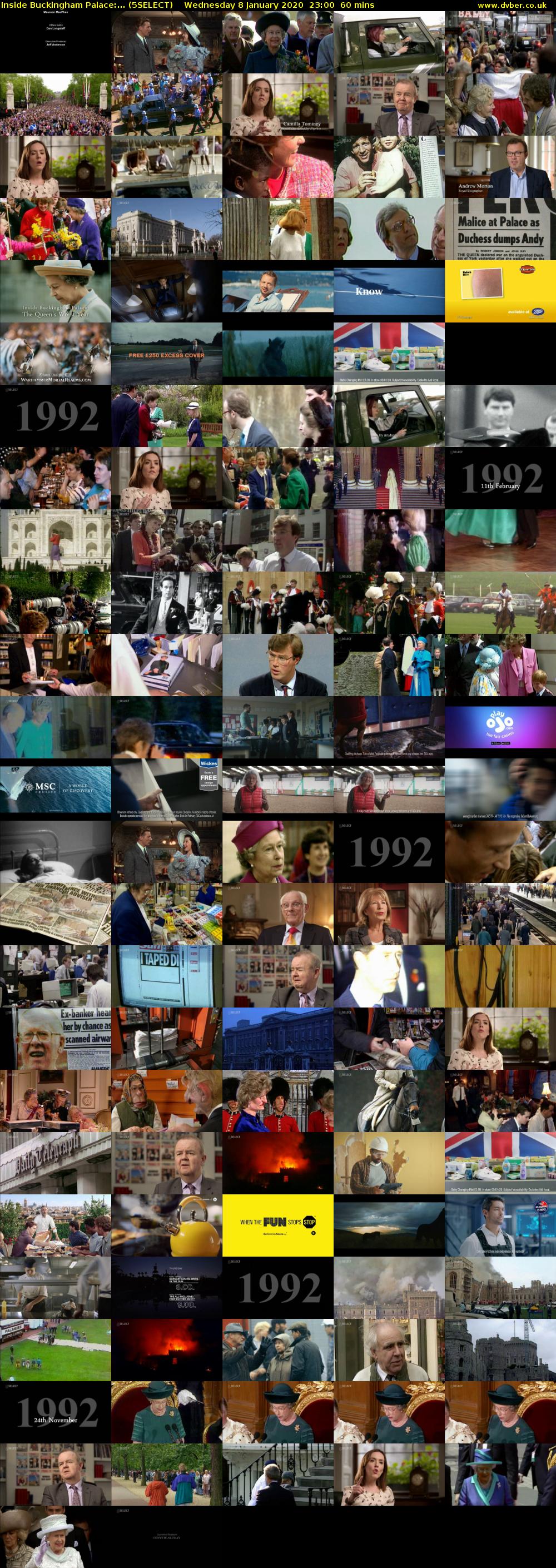 Inside Buckingham Palace:... (5SELECT) Wednesday 8 January 2020 23:00 - 00:00