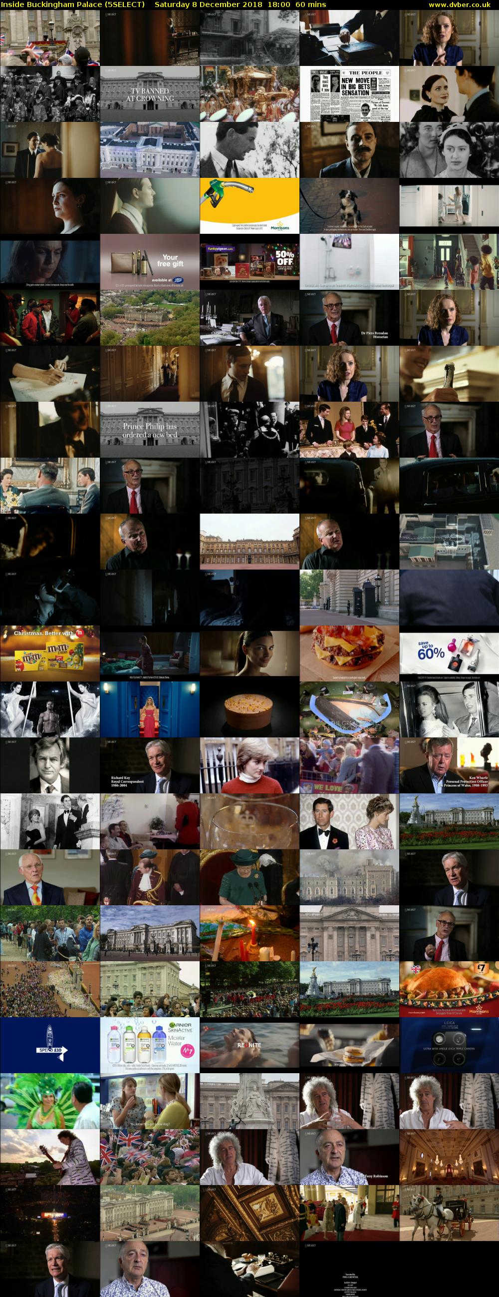 Inside Buckingham Palace (5SELECT) Saturday 8 December 2018 18:00 - 19:00