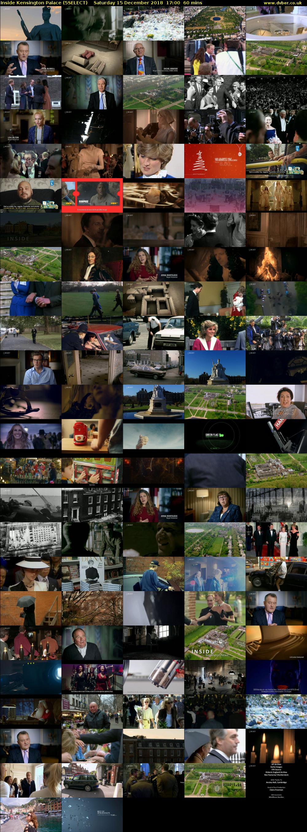 Inside Kensington Palace (5SELECT) Saturday 15 December 2018 17:00 - 18:00