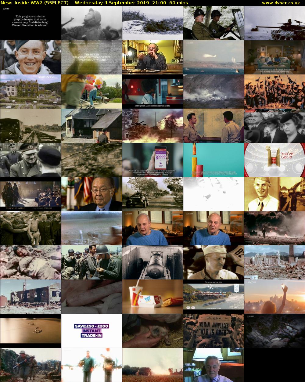 Inside WW2 (5SELECT) Wednesday 4 September 2019 21:00 - 22:00