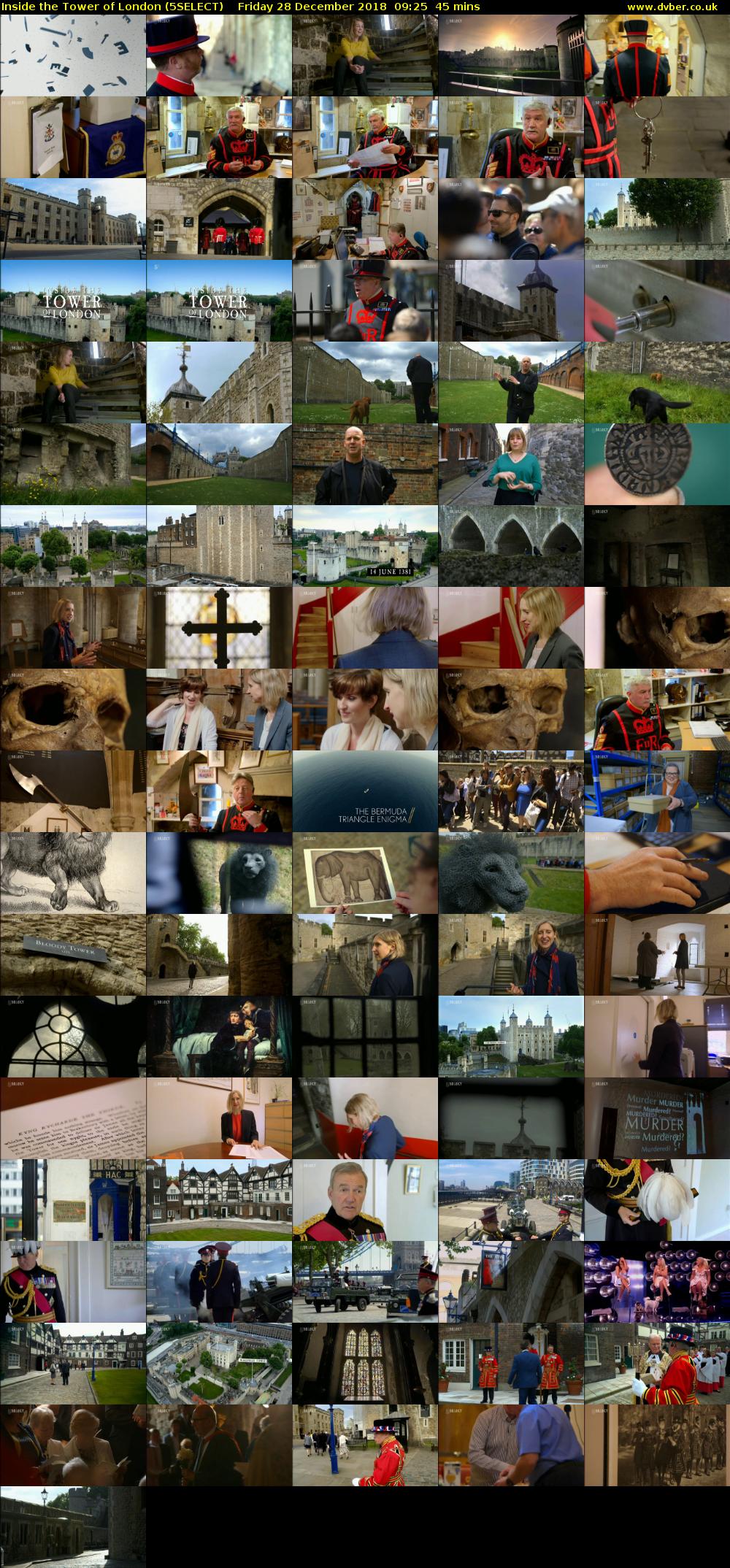 Inside the Tower of London (5SELECT) Friday 28 December 2018 09:25 - 10:10