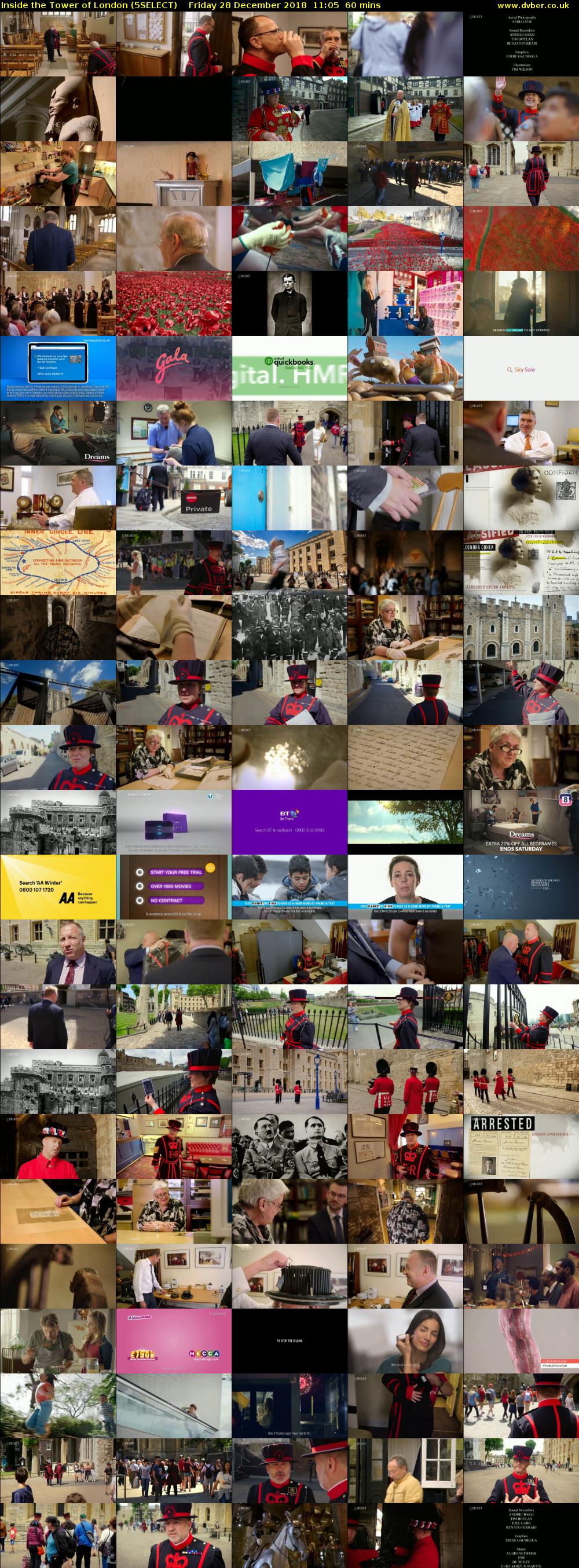 Inside the Tower of London (5SELECT) Friday 28 December 2018 11:05 - 12:05