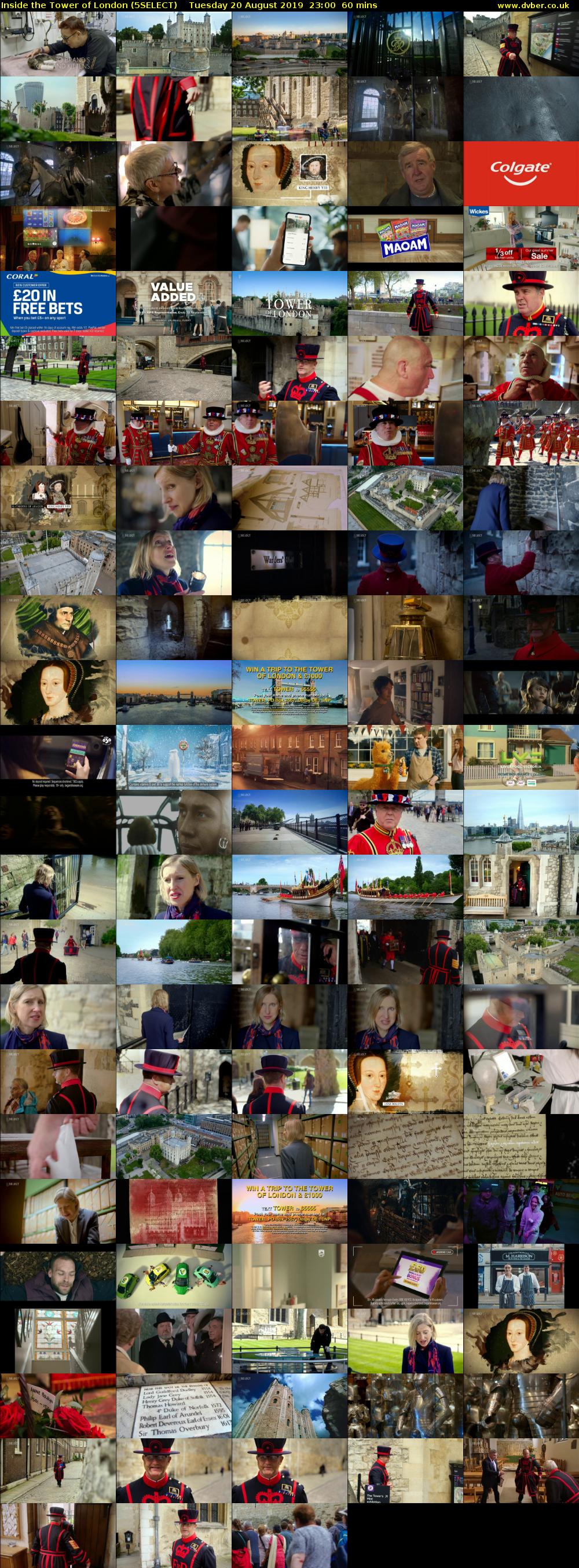 Inside the Tower of London (5SELECT) Tuesday 20 August 2019 23:00 - 00:00