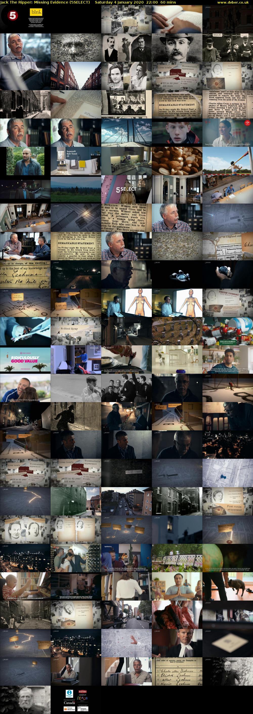 Jack The Ripper: Missing Evidence (5SELECT) Saturday 4 January 2020 22:00 - 23:00