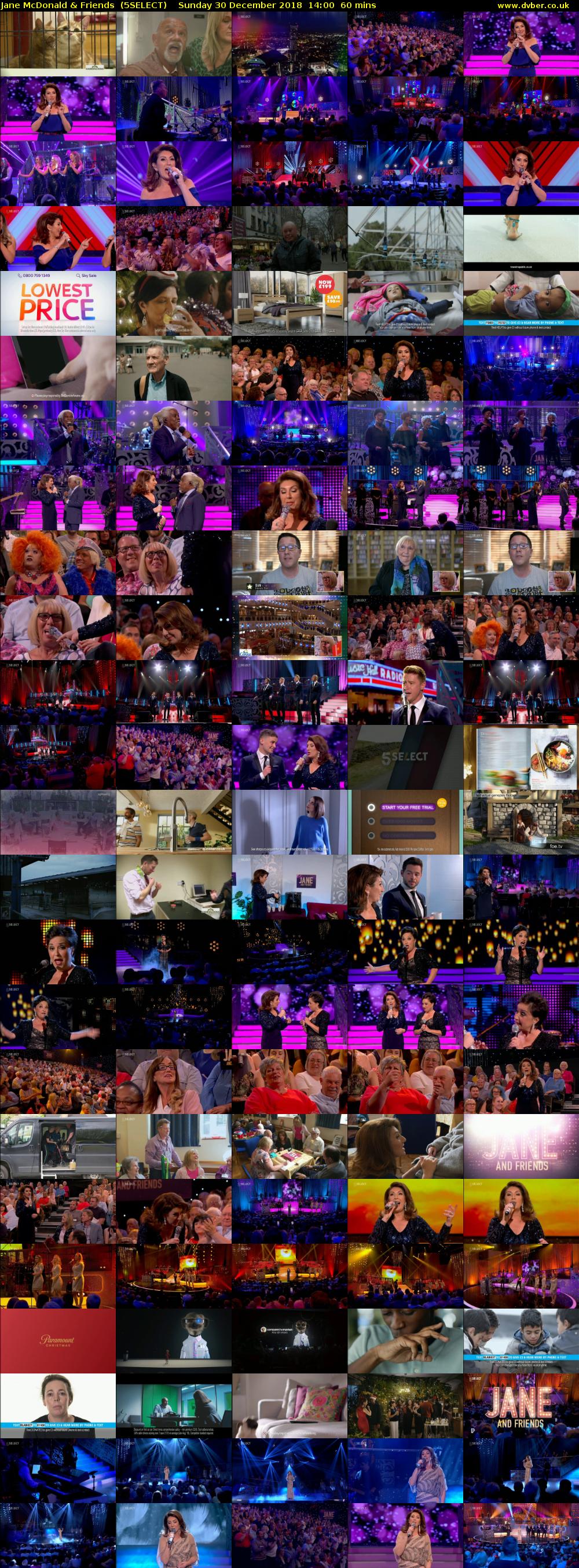 Jane McDonald & Friends  (5SELECT) Sunday 30 December 2018 14:00 - 15:00