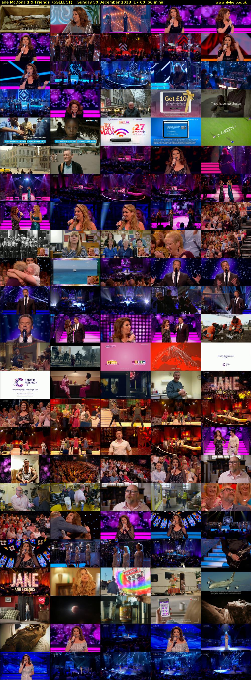 Jane McDonald & Friends  (5SELECT) Sunday 30 December 2018 17:00 - 18:00