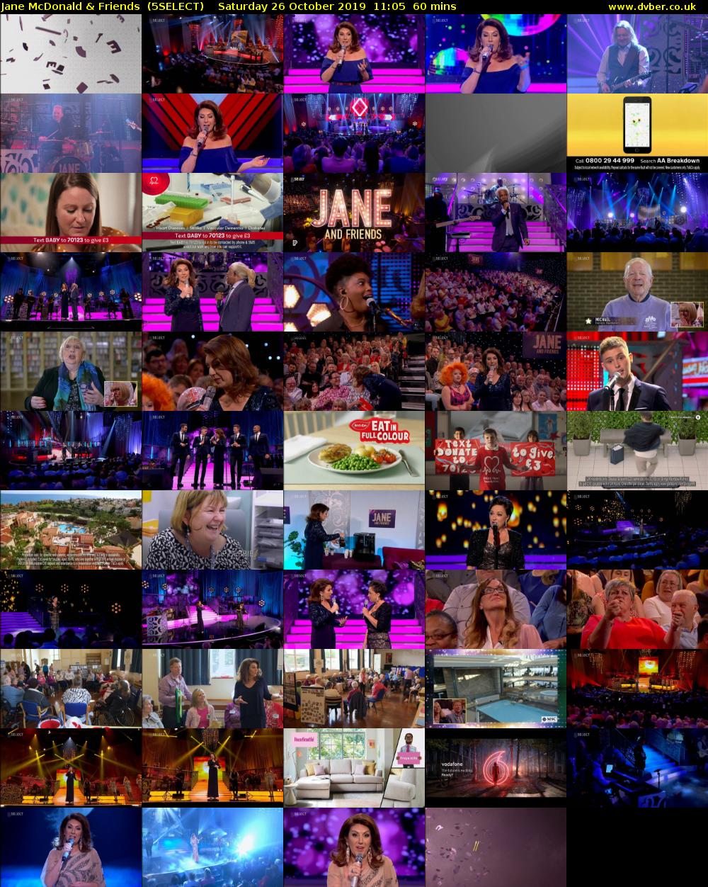 Jane McDonald & Friends  (5SELECT) Saturday 26 October 2019 11:05 - 12:05