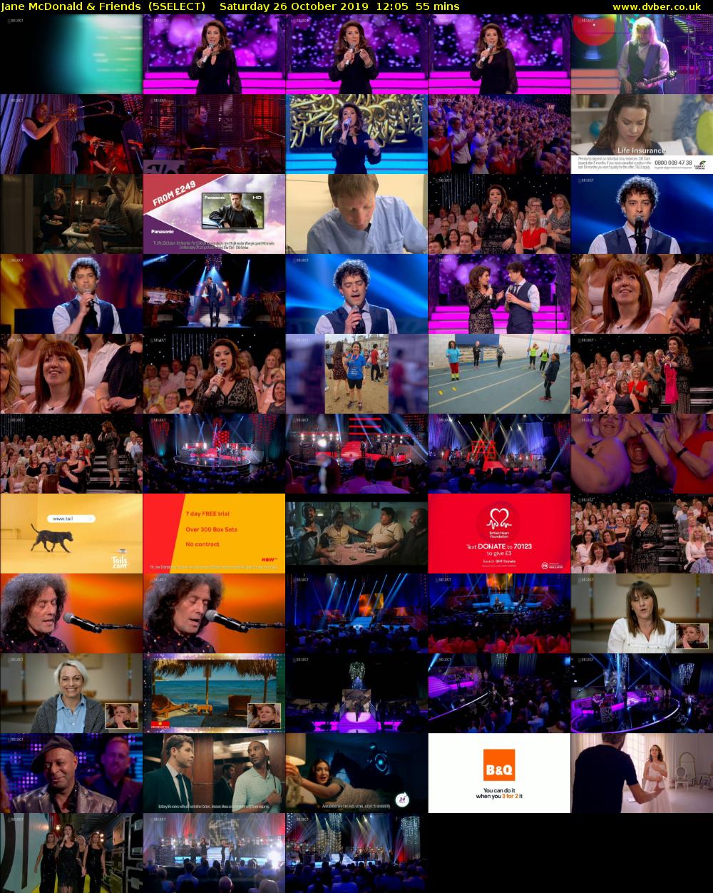 Jane McDonald & Friends  (5SELECT) Saturday 26 October 2019 12:05 - 13:00