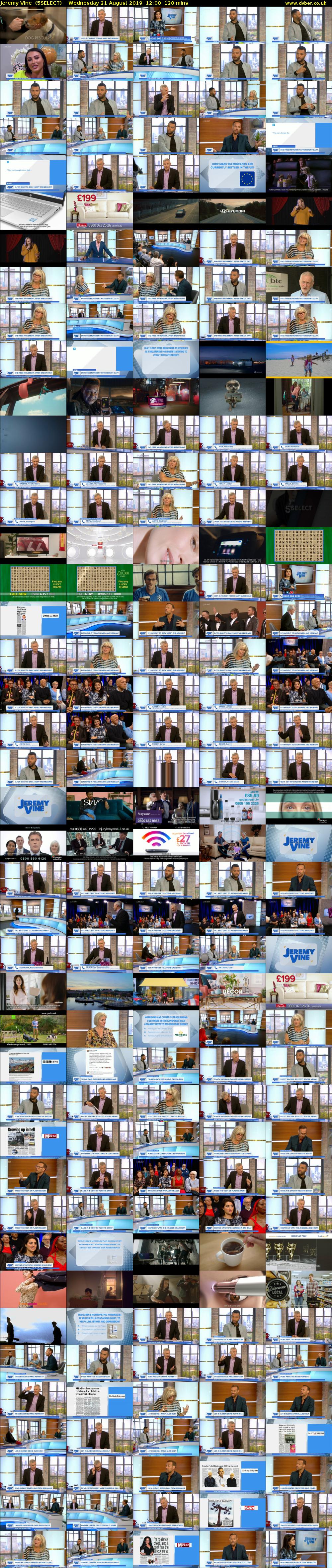 Jeremy Vine  (5SELECT) Wednesday 21 August 2019 12:00 - 14:00
