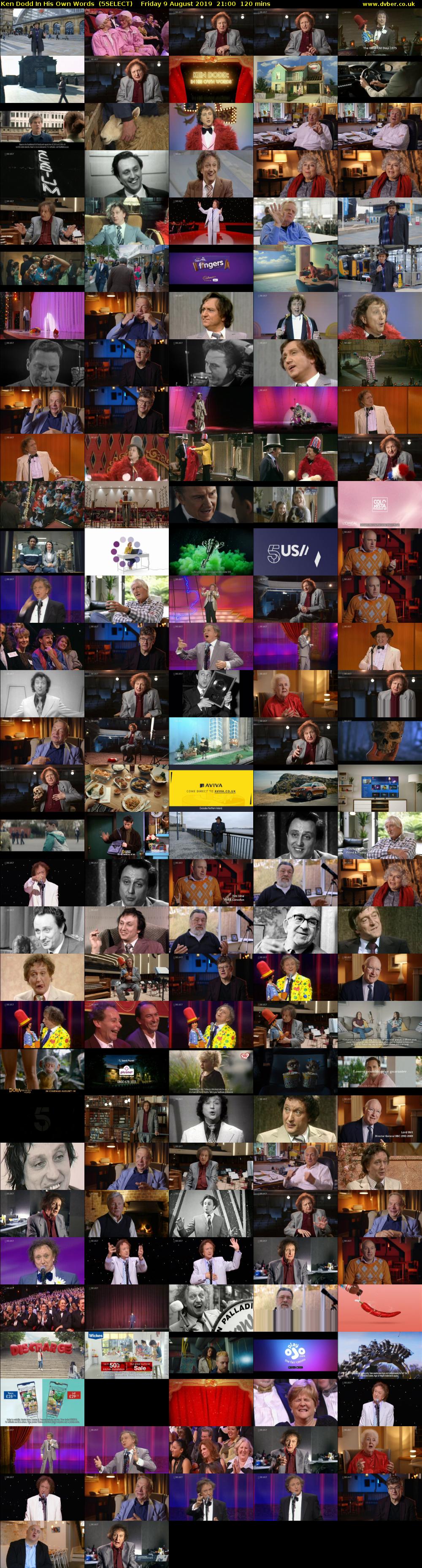 Ken Dodd In His Own Words  (5SELECT) Friday 9 August 2019 21:00 - 23:00
