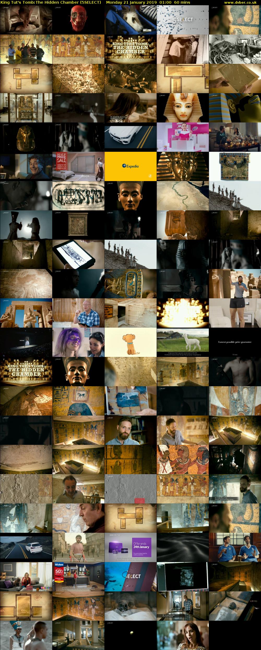 King Tut's Tomb:The Hidden Chamber (5SELECT) Monday 21 January 2019 01:00 - 02:00