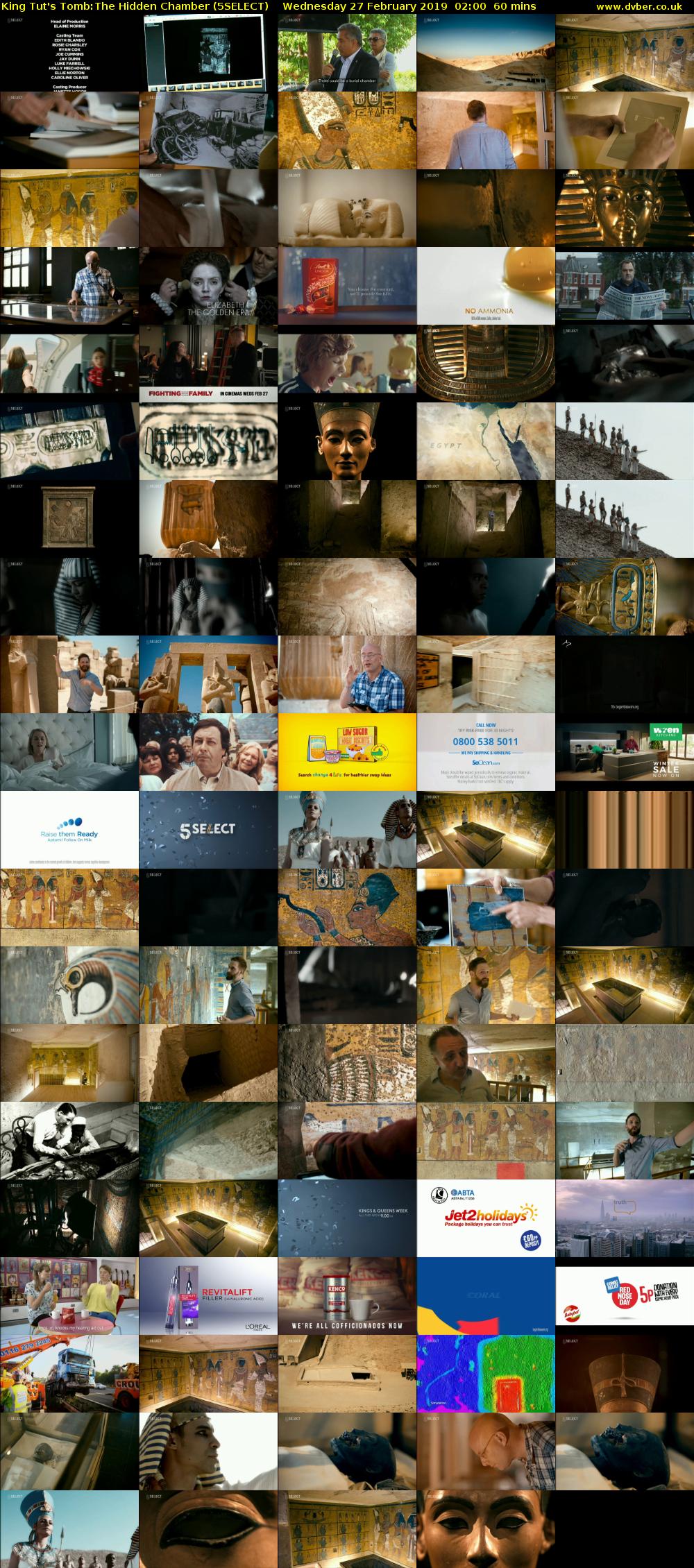 King Tut's Tomb:The Hidden Chamber (5SELECT) Wednesday 27 February 2019 02:00 - 03:00