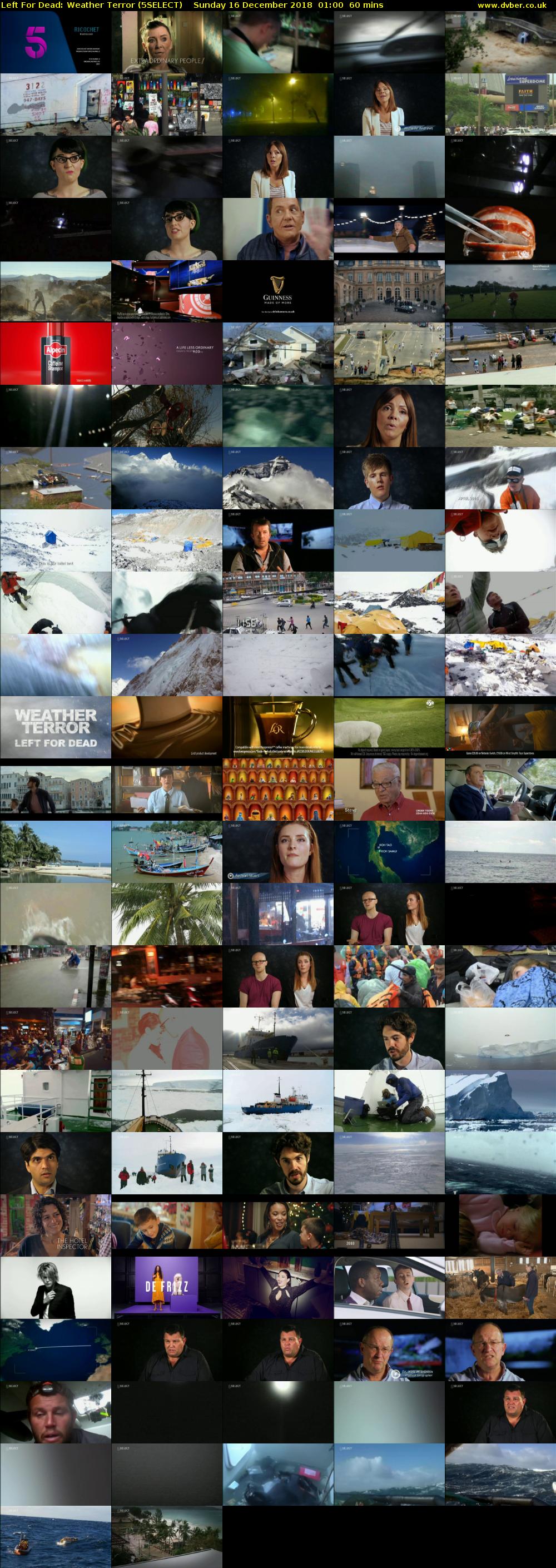 Left For Dead: Weather Terror (5SELECT) Sunday 16 December 2018 01:00 - 02:00