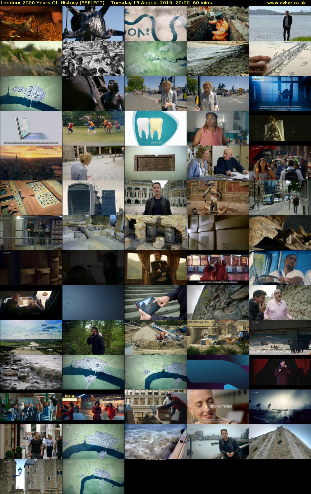 London: 2000 Years Of  History (5SELECT) Tuesday 13 August 2019 20:00 - 21:00