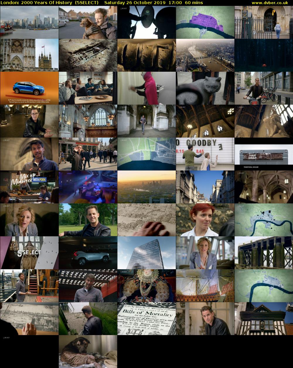 London: 2000 Years Of History  (5SELECT) Saturday 26 October 2019 17:00 - 18:00