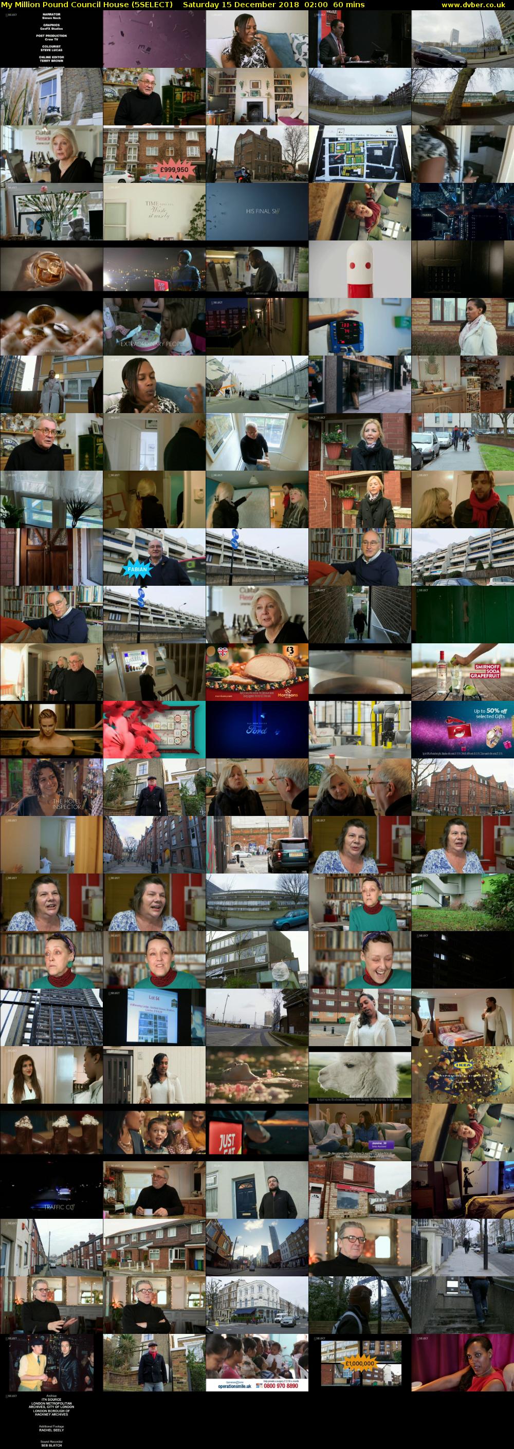 My Million Pound Council House (5SELECT) Saturday 15 December 2018 02:00 - 03:00