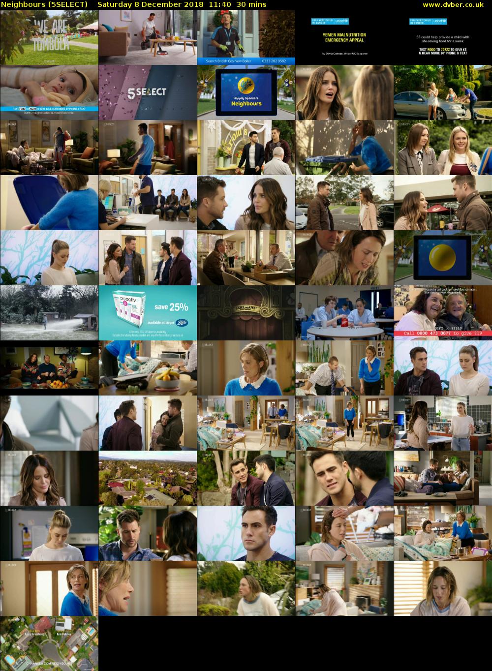 Neighbours (5SELECT) Saturday 8 December 2018 11:40 - 12:10