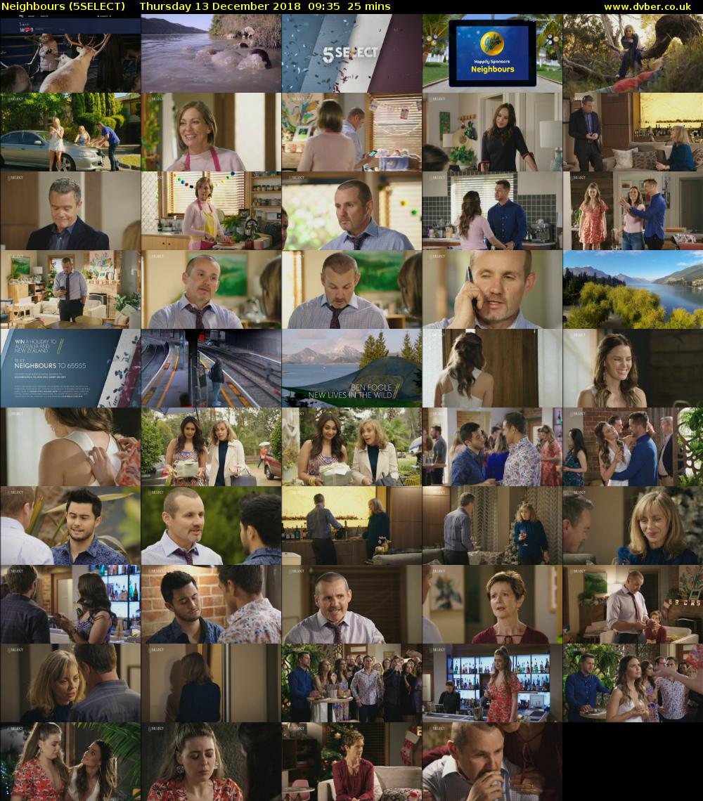 Neighbours (5SELECT) Thursday 13 December 2018 09:35 - 10:00