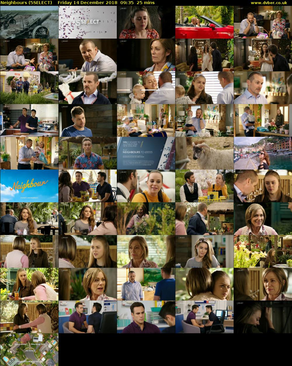 Neighbours (5SELECT) Friday 14 December 2018 09:35 - 10:00