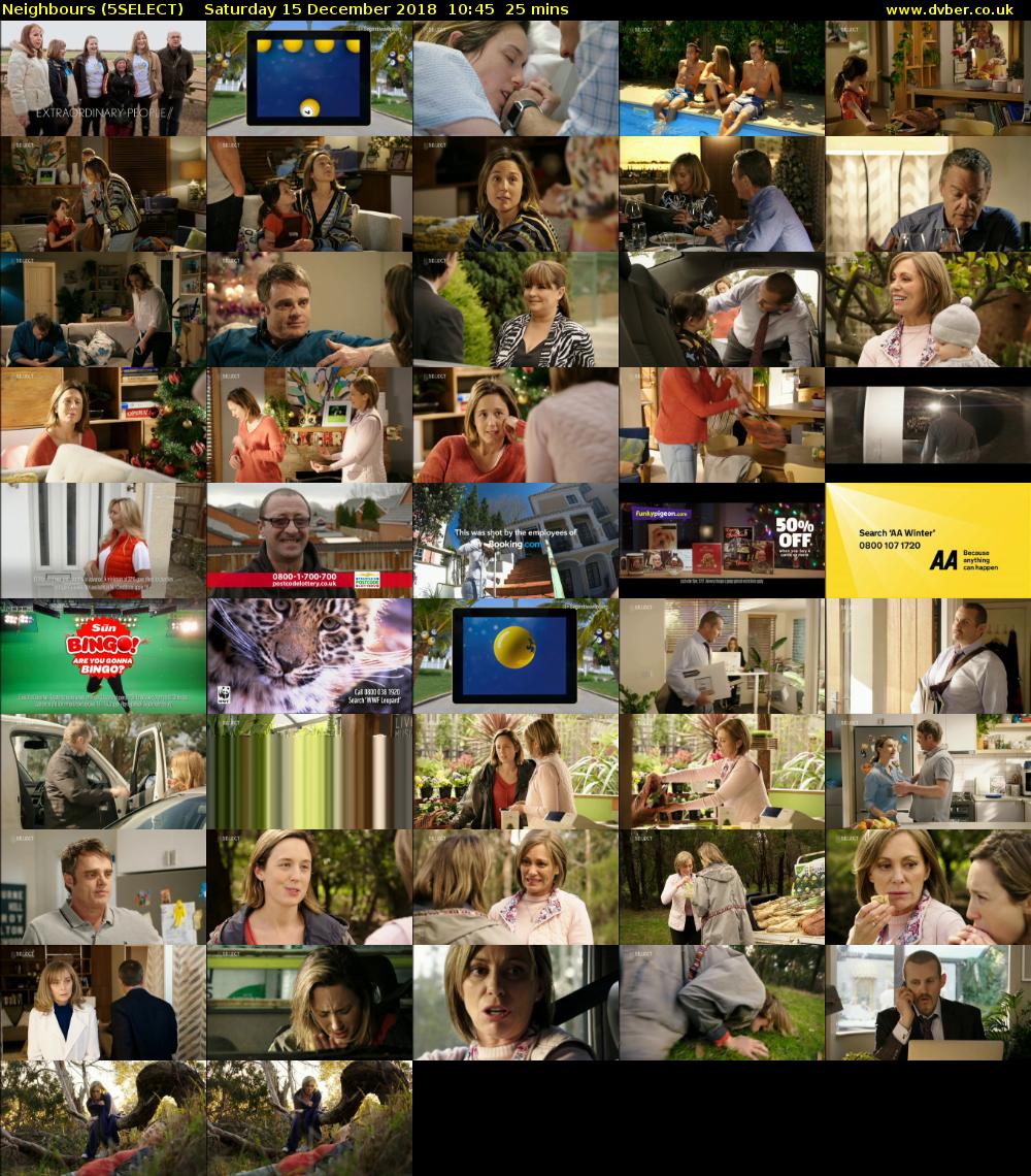Neighbours (5SELECT) Saturday 15 December 2018 10:45 - 11:10