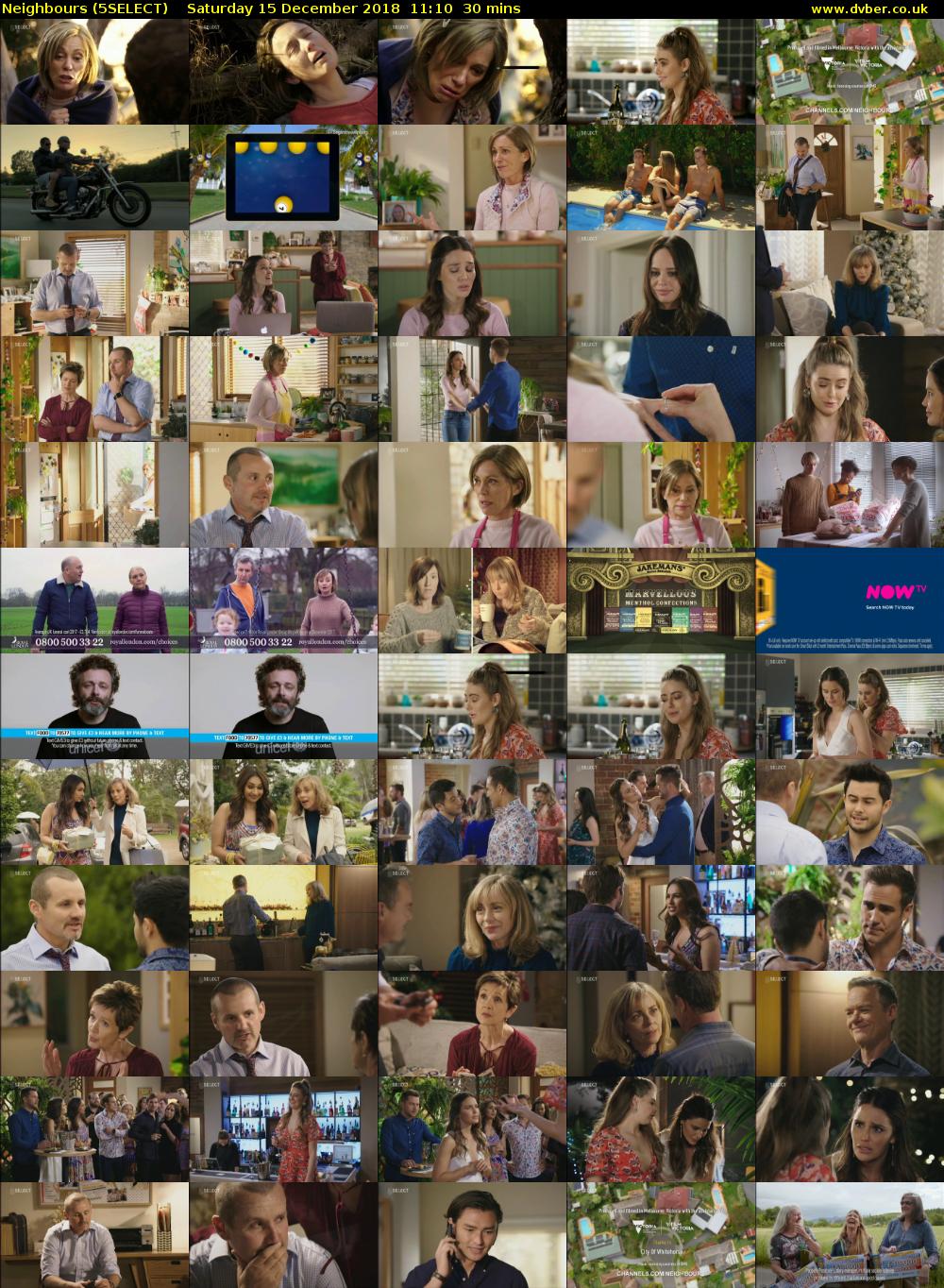Neighbours (5SELECT) Saturday 15 December 2018 11:10 - 11:40