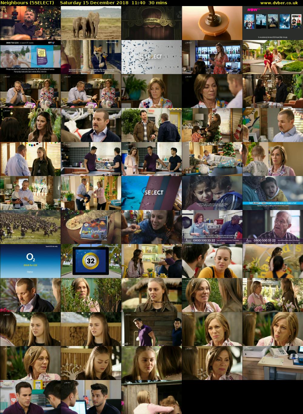 Neighbours (5SELECT) Saturday 15 December 2018 11:40 - 12:10