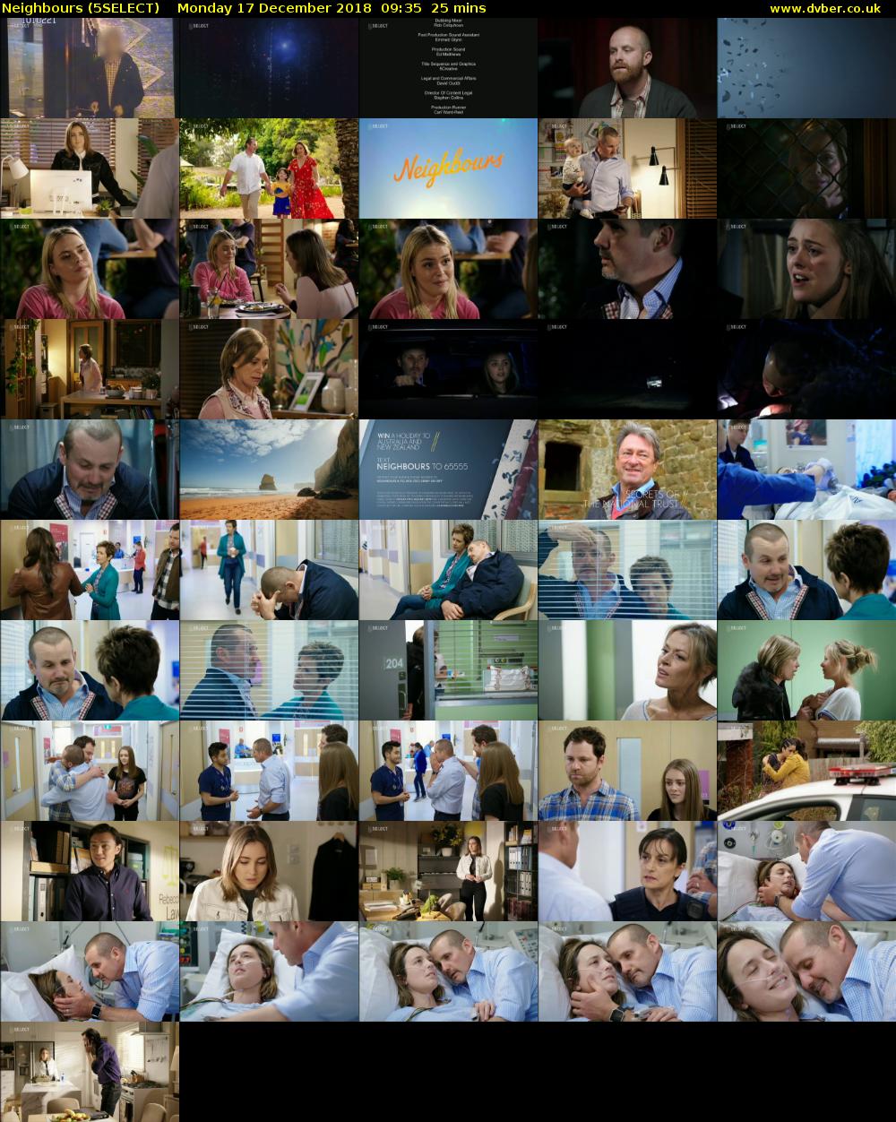 Neighbours (5SELECT) Monday 17 December 2018 09:35 - 10:00