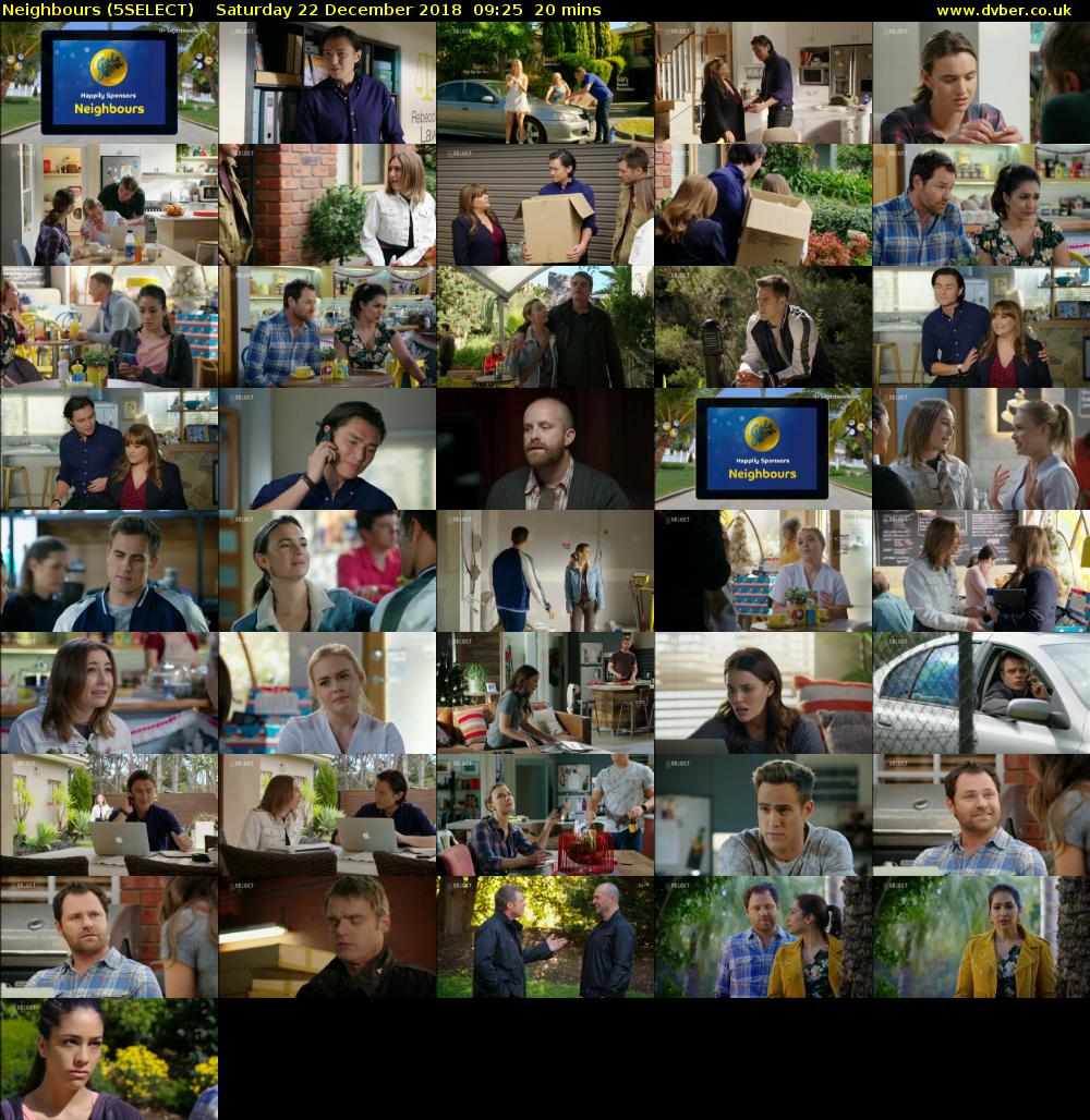 Neighbours (5SELECT) Saturday 22 December 2018 09:25 - 09:45