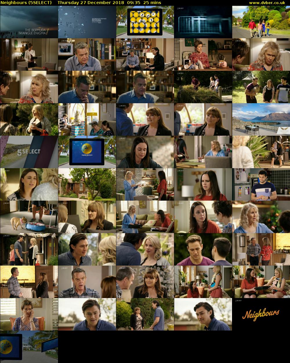 Neighbours (5SELECT) Thursday 27 December 2018 09:35 - 10:00