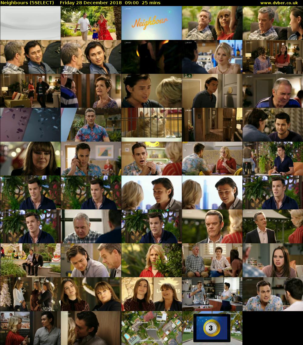 Neighbours (5SELECT) Friday 28 December 2018 09:00 - 09:25