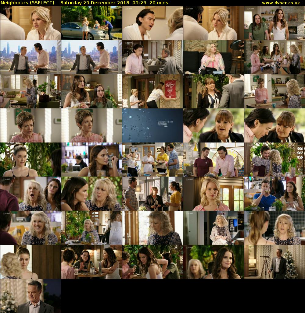 Neighbours (5SELECT) Saturday 29 December 2018 09:25 - 09:45