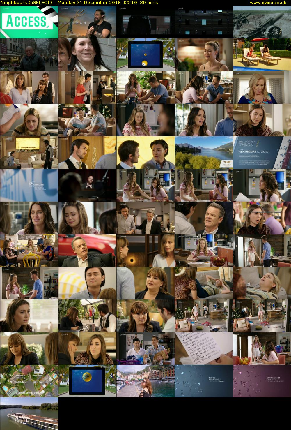 Neighbours (5SELECT) Monday 31 December 2018 09:10 - 09:40