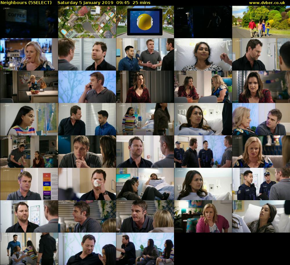 Neighbours (5SELECT) Saturday 5 January 2019 09:45 - 10:10