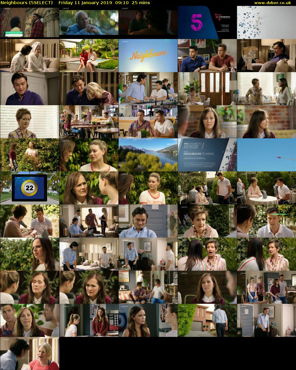 Neighbours (5SELECT) Friday 11 January 2019 09:10 - 09:35