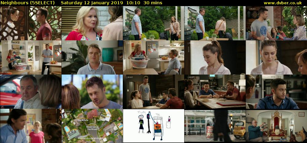 Neighbours (5SELECT) Saturday 12 January 2019 10:10 - 10:40