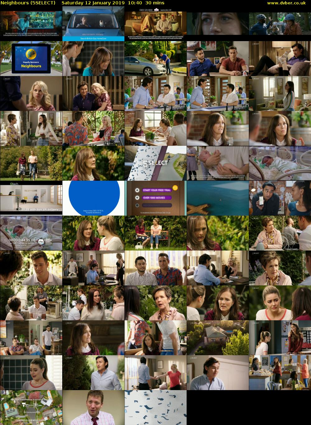 Neighbours (5SELECT) Saturday 12 January 2019 10:40 - 11:10