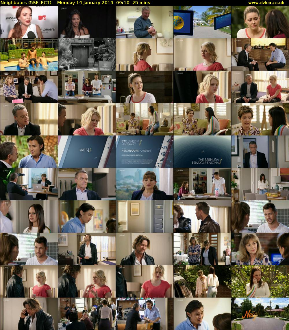 Neighbours (5SELECT) Monday 14 January 2019 09:10 - 09:35