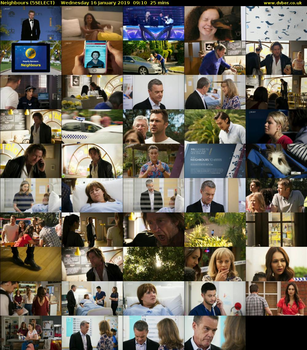 Neighbours (5SELECT) Wednesday 16 January 2019 09:10 - 09:35