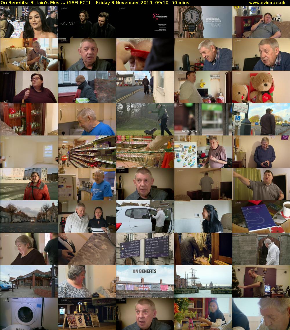 On Benefits: Britain's Most... (5SELECT) Friday 8 November 2019 09:10 - 10:00