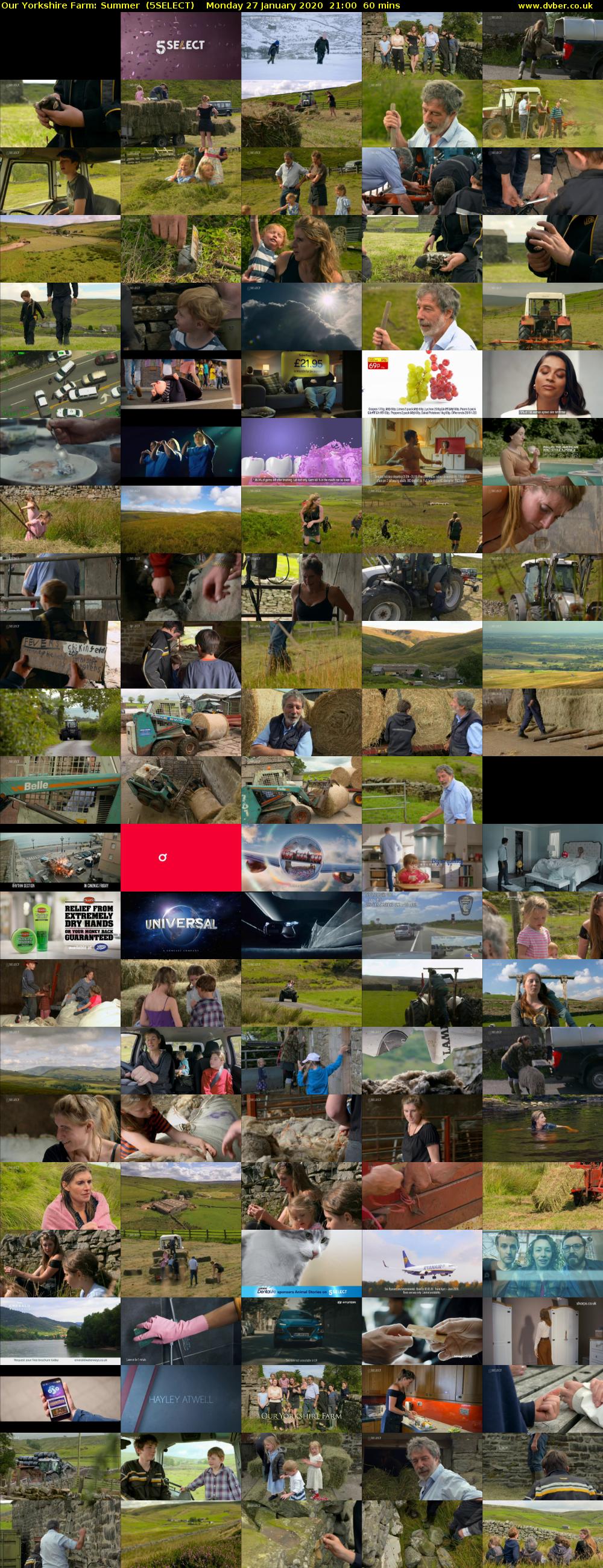 Our Yorkshire Farm: Summer  (5SELECT) Monday 27 January 2020 21:00 - 22:00