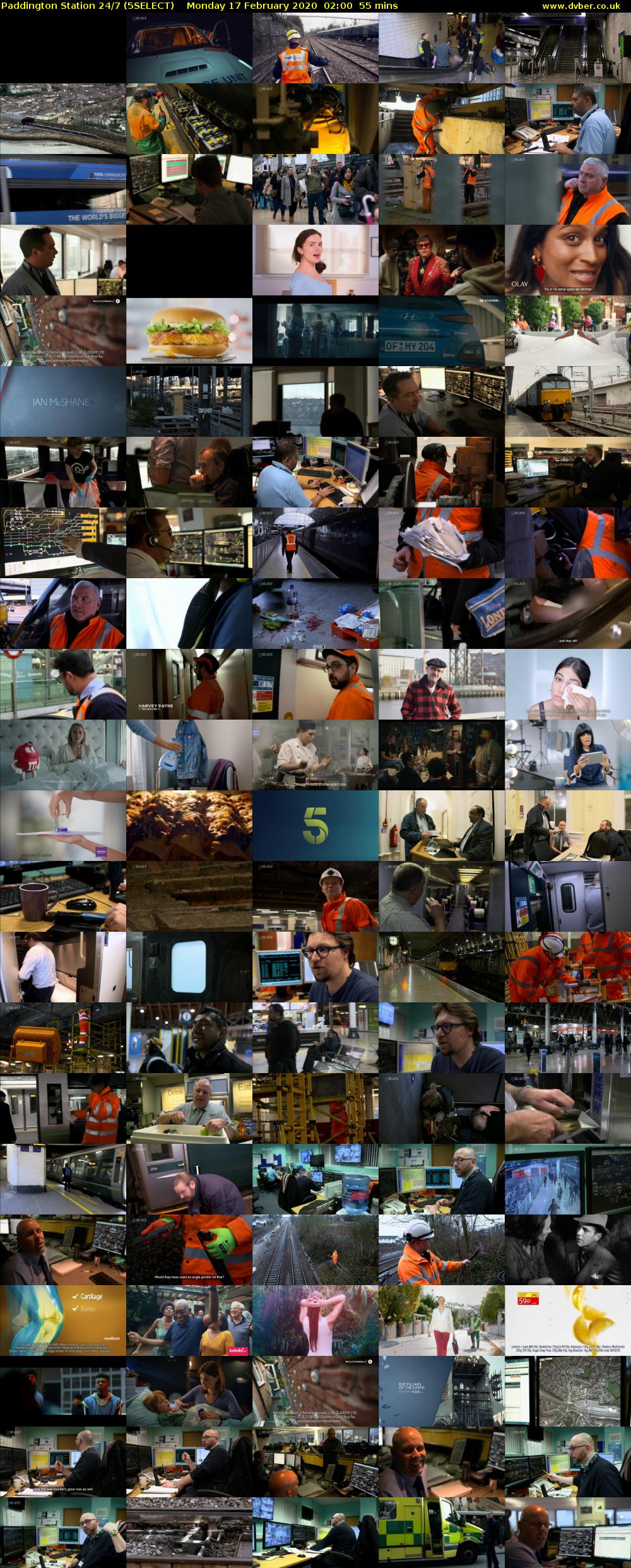 Paddington Station 24/7 (5SELECT) Monday 17 February 2020 02:00 - 02:55