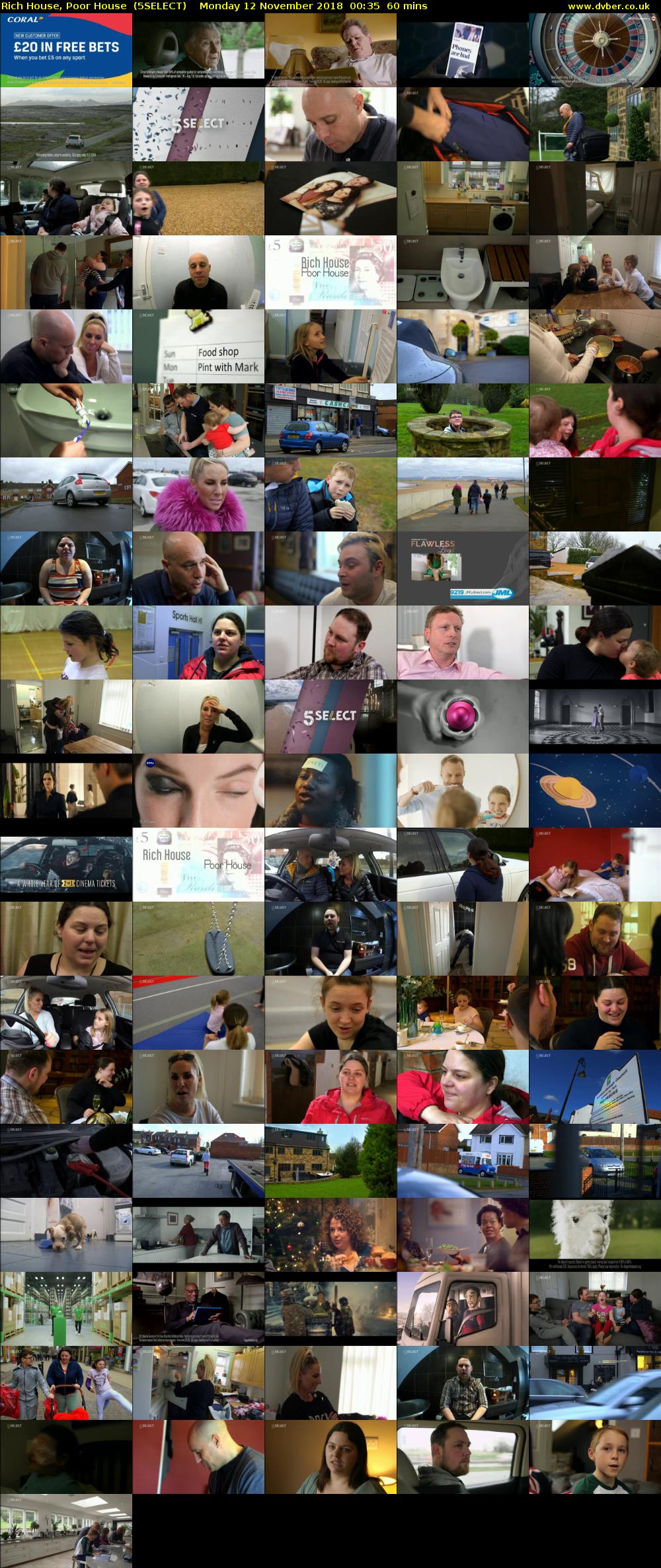 Rich House, Poor House  (5SELECT) Monday 12 November 2018 00:35 - 01:35